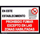 No fumar (prohibido) Excepto zona habilitada. PR26A4