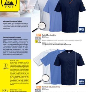 Camiseta unisex Portwest® antiestática ESD.AS20