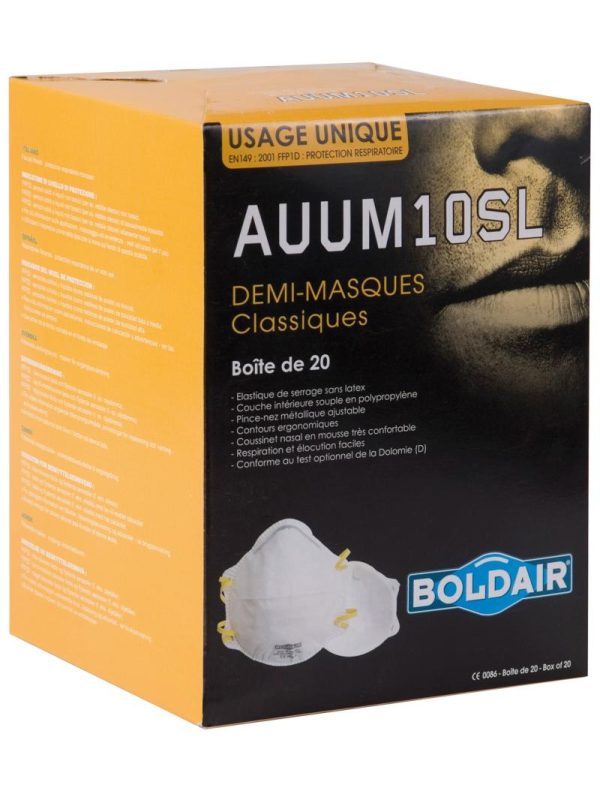 Mascarilla filtrante contra partículas.AUUM10SL