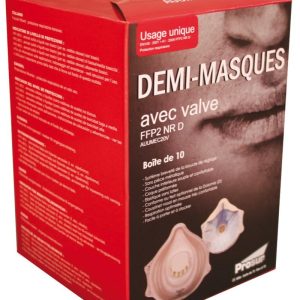 Mascarilla filtrante válvula FFP2 NR D.AUUMEC20V