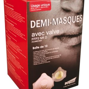 Mascarilla filtrante válvula FFP3 NR D.AUUMEC30V