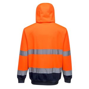 Sudadera Portwest® capucha cremallera bicolor.B317