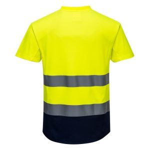 Camiseta Cotton Confort Mesh Portwest® manga corta bicolor.C395