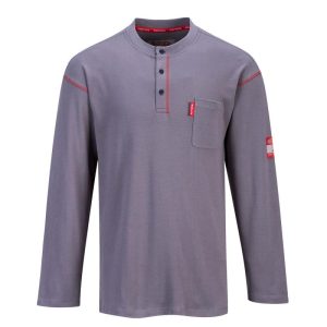 Camiseta ignífuga Portwest Bizflame Henley®.FR02