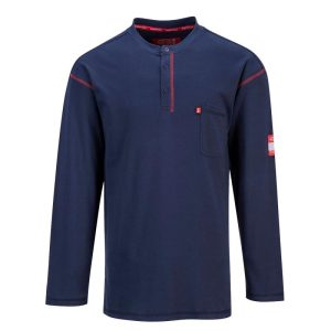 Camiseta ignífuga Portwest Bizflame Henley®.FR02