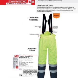 Pantalón alta visibilidad Portwest Modaflame Multi Norm ARC®.FR78