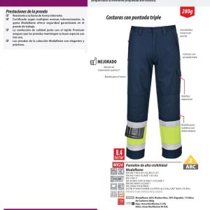 Pantalón alta visibilidad Portwest Modaflame®.MV26