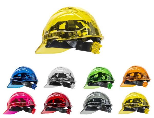 Casco de protección Portwest Peak View Plus® ventilado ruleta.PV60