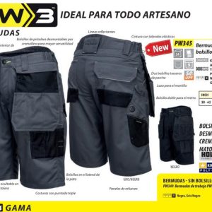 Bermuda de trabajo Holster PW3® Portwest.PW345