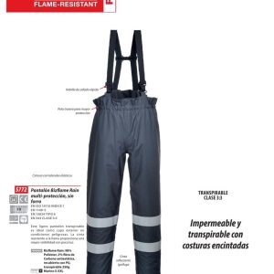 Pantalón Portwest Bizflame Rain® ignífugo-antiestático.S772