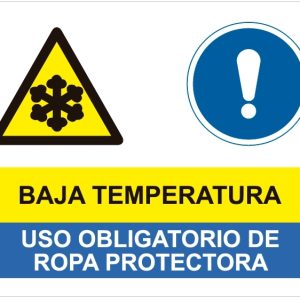 Baja temperatura y uso obligatorio de ropa protectora.SCR-2093