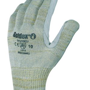 Guante  Kevlar® galga 10 palma refuerzo de cuero.TKV10CU